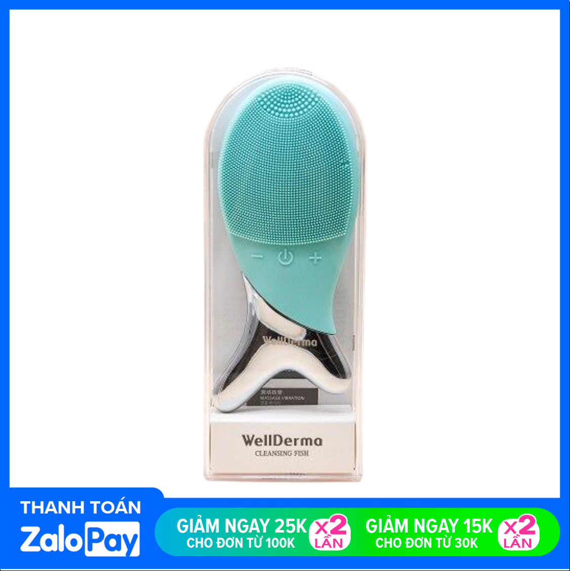 Máy rửa mặt massage wellderma cleansing fish hàn quốc