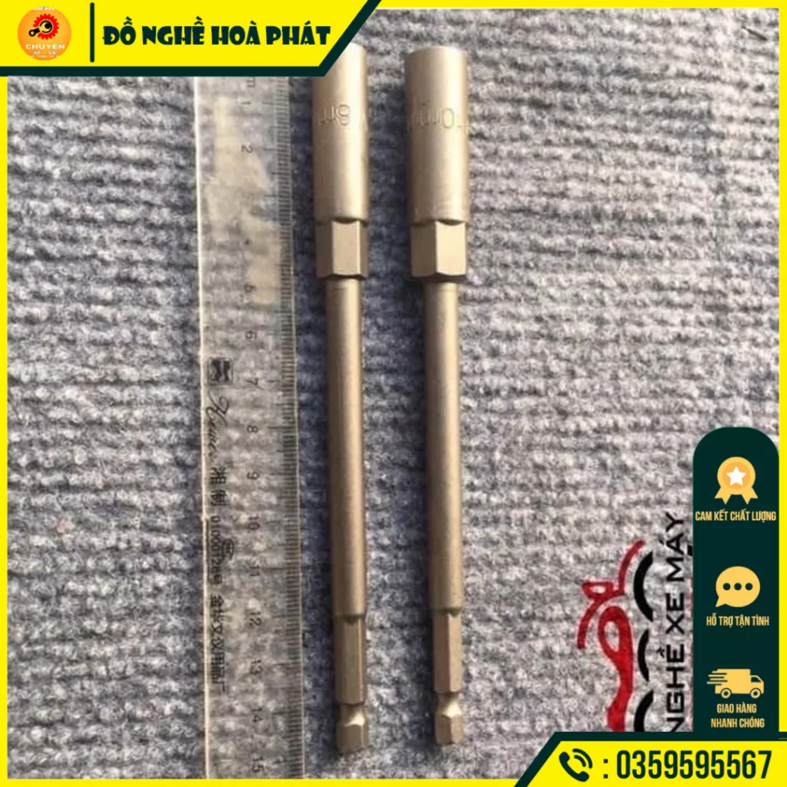 Đầu khẩu vặn ốc chuôi lục giác 8mm đến 10mm dài 150mm