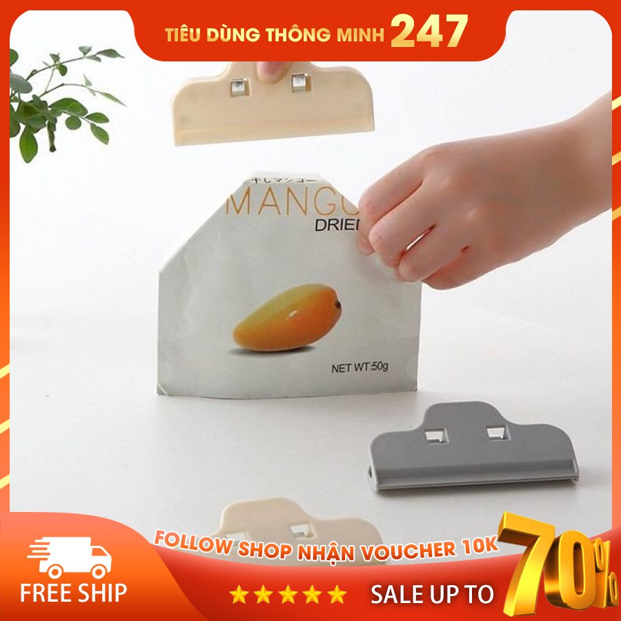 Kẹp Miệng Túi Bảo Quản Thực Phẩm Thức Ăn Loại Xịn, Bản To, Kẹp Chặt