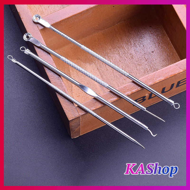 Combo 4 cây nặn mụn đủ loại kèm hộp - Cây nặn mụn - KAShop