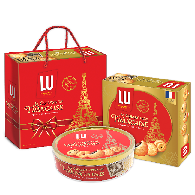 Bánh quy bơ lu pháp hộp thiếc 708g