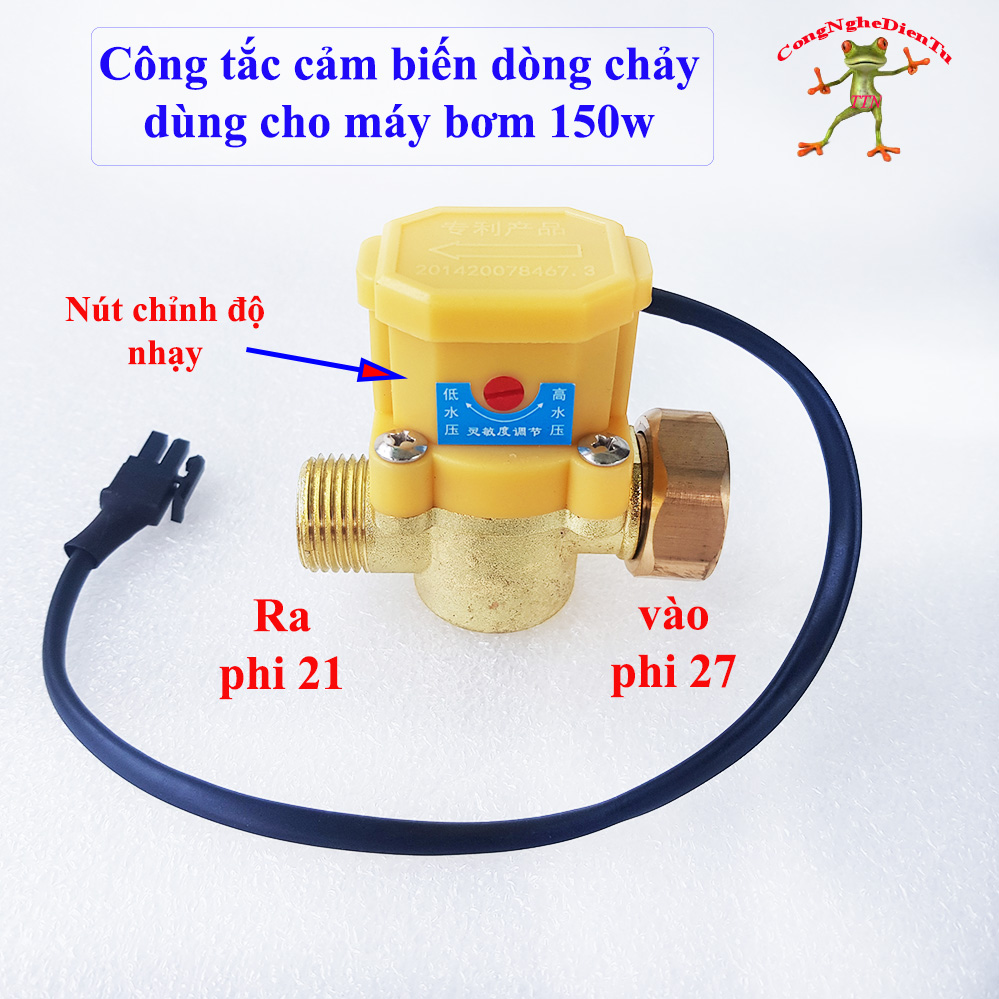 Công tắc cảm biến dòng chảy 150w màu VÀNG loại TỐT