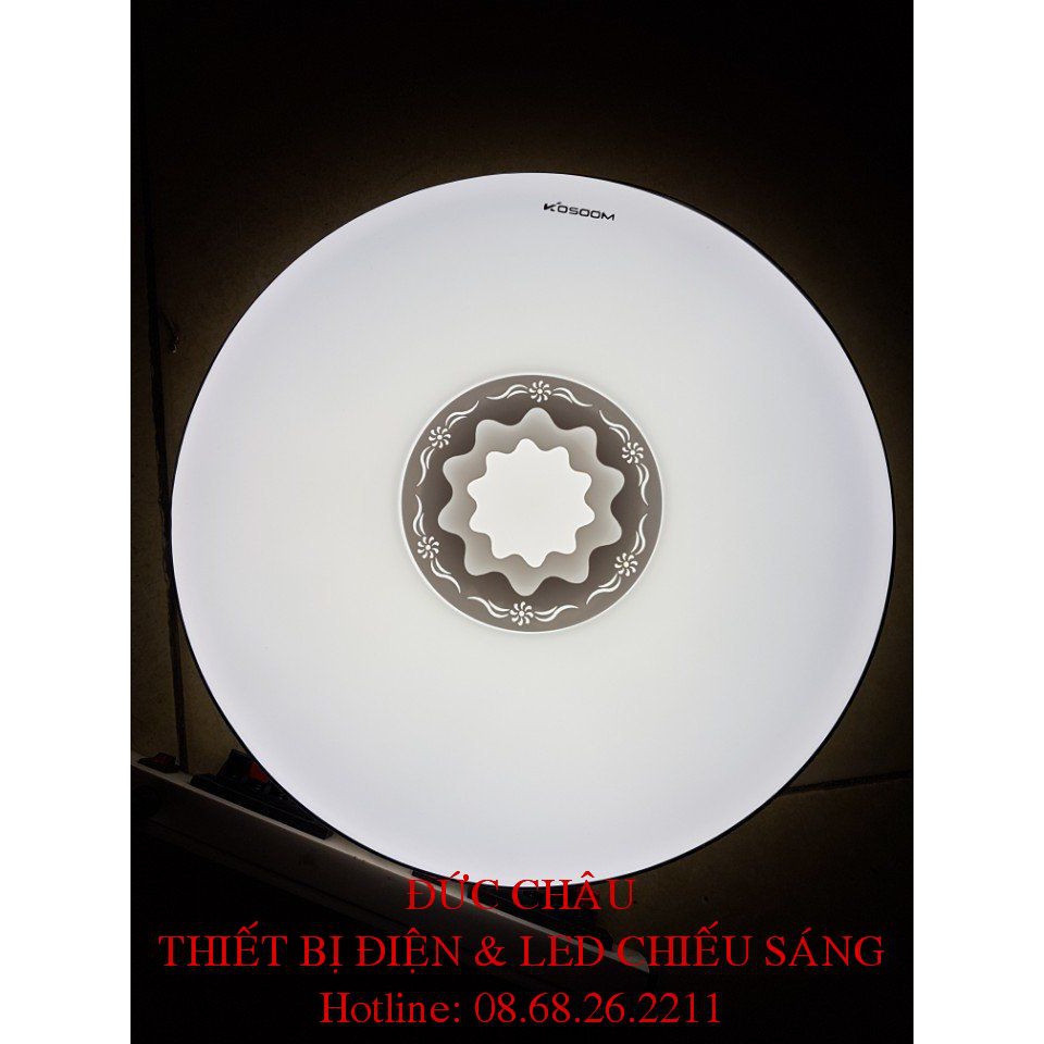 Đèn led ốp trần hoa mẫu đơn 24W Kosoom