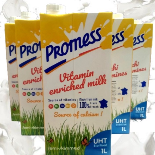 Thùng 6 Hộp 1L Sữa Tươi Promess Giàu Vitamin ÍTBEO