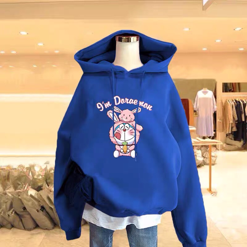 Áo hoodie Áo nỉ mũ in hình dora thỏ rất kute hình in 5D sắc nét
