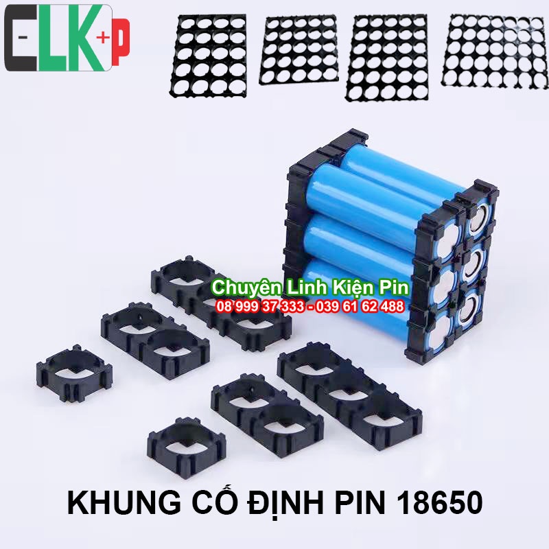 Khung giữ pin, cổ định pin 18650 1 2 3 cell 18650