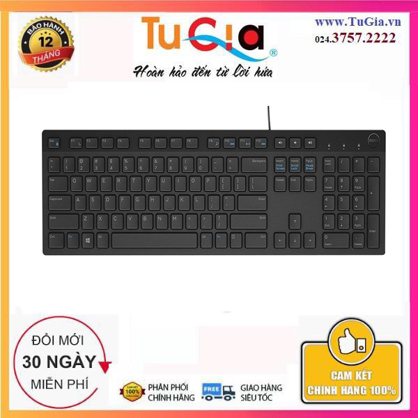 Bàn phím Dell KB216 có dây USB - Hàng chính hãng