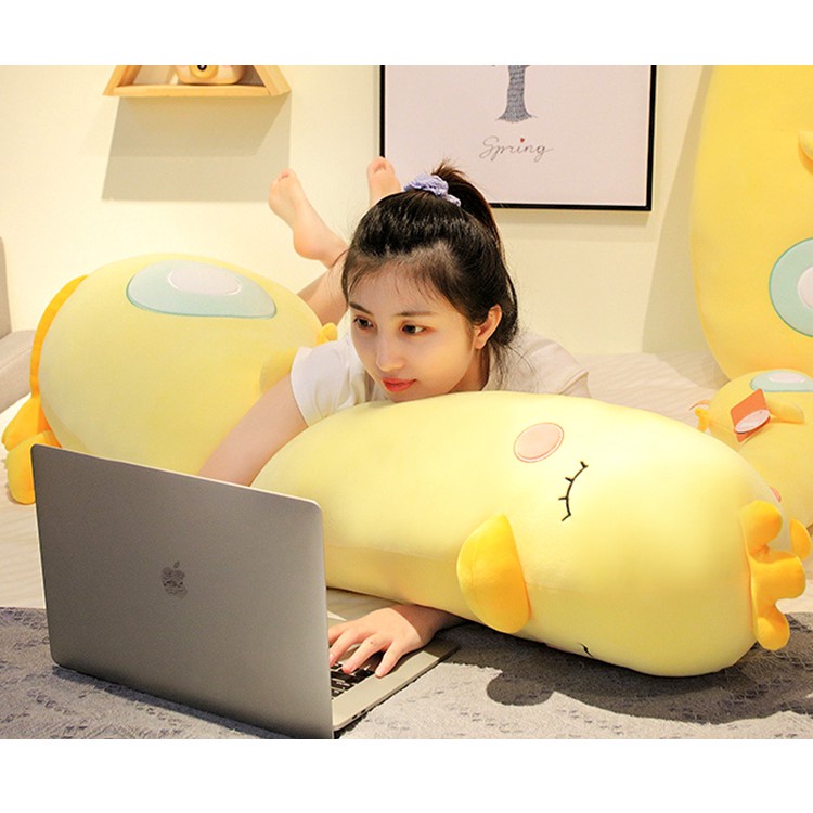 Hình thật _ Gối ôm vịt vàng, gấu bông con gà vàng cute hàng nhập khẩu