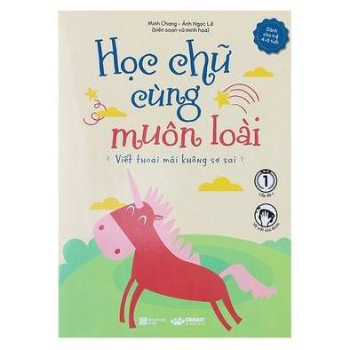 Vở tập viết chữ - học chữ cùng muôn loài
