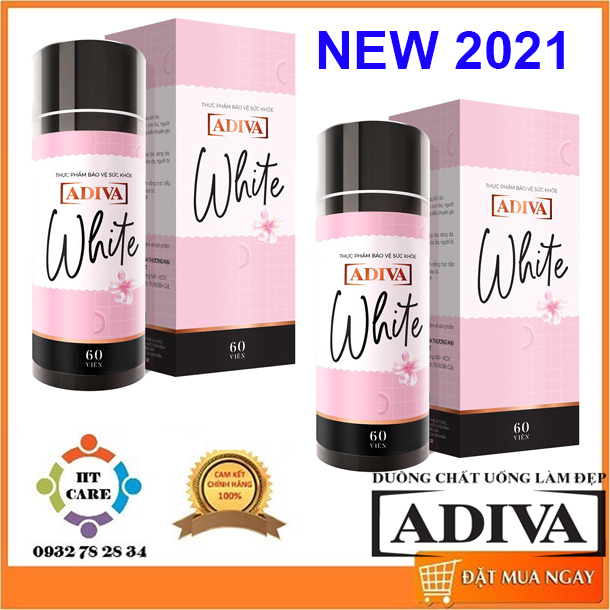 Combo 2 hộp adiva white dạng viên