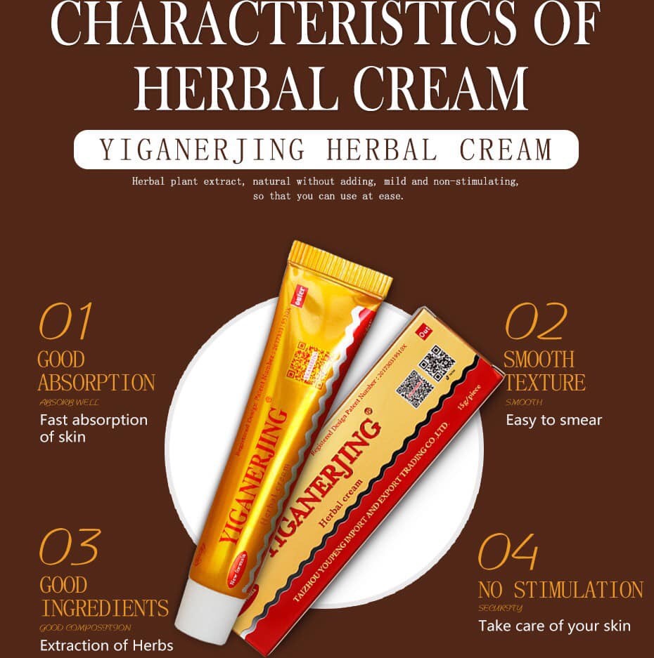 Kem yiganerjing-hỗ trợ bôi giảm, viêm da cơ địa, á sừng, nưt ne chân tay, tổ đỉa, hắc lào, côn trùng đốt, muỗi đốt...