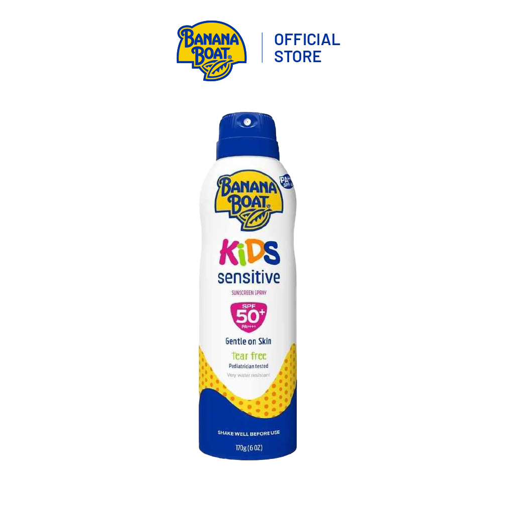 Chống Nắng Dạng Xịt Banana Boat Dành Cho Trẻ Em Kids Sensitive Sunscreen Spray - SPF50+/170G