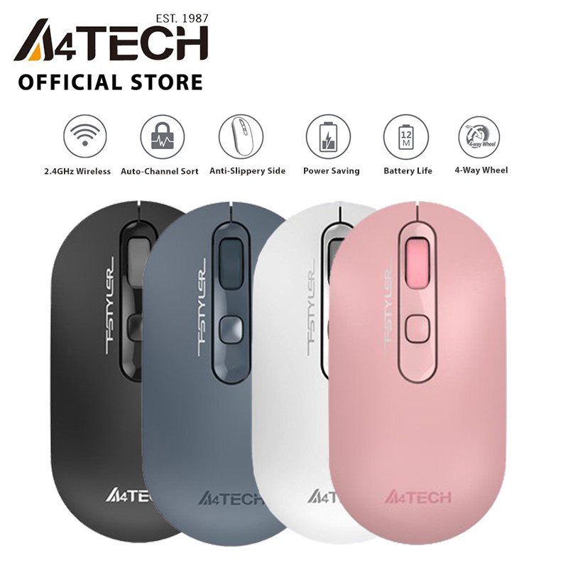 Chuột Không Dây A4Tech FStyler FG20 2.4GHz 2000 DPI siêu mỏng và nhẹ - Hàng chính hãng