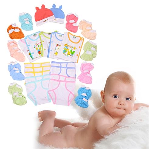 Combo 37 món đồ dùng cotton dành cho bé sơ sinh cao cấp