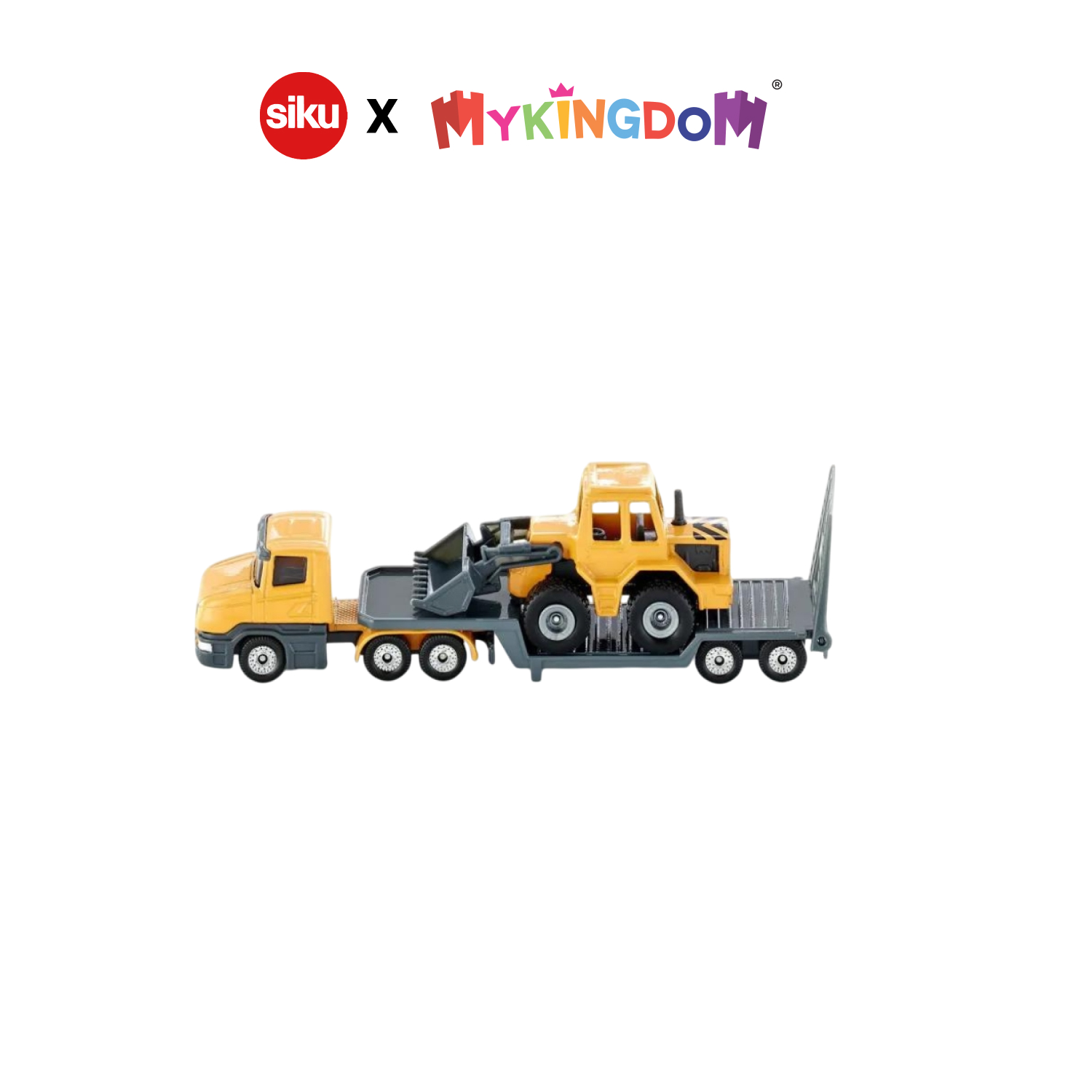 Mô Hình Siku Xe Tải Sản Thấp Và Xe Ủi 1616