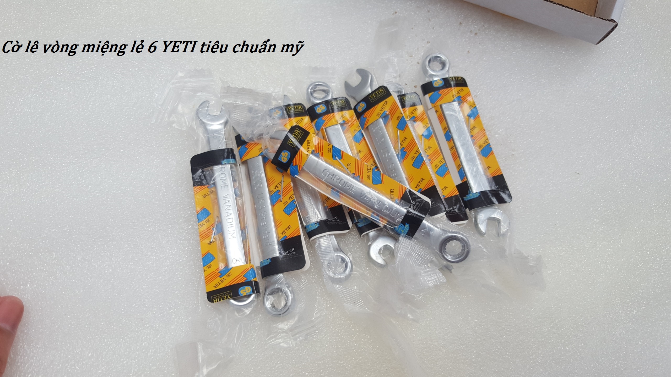 Cờ lê vòng miệng lẻ 6 YETI tiêu chuẩn mỹ