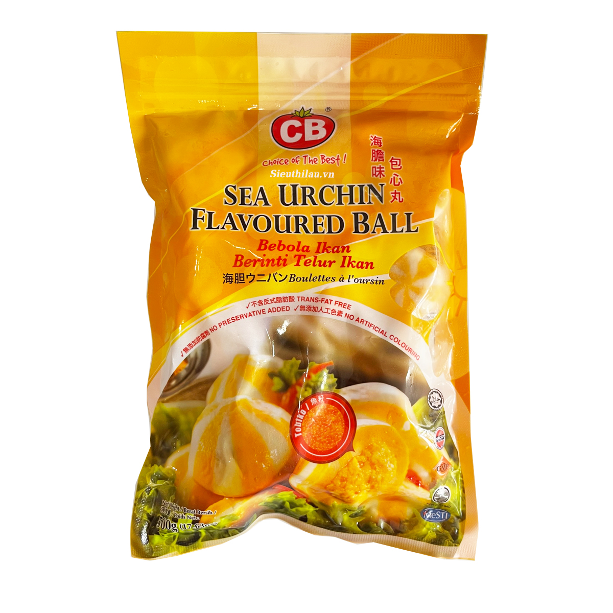 Cá viên bánh bao trứng nhím cb malaysia 500g