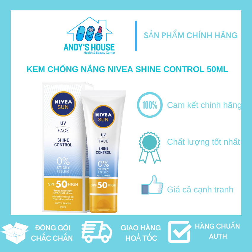 Kem Chống Nắng Nivea Shine Control 50ml
