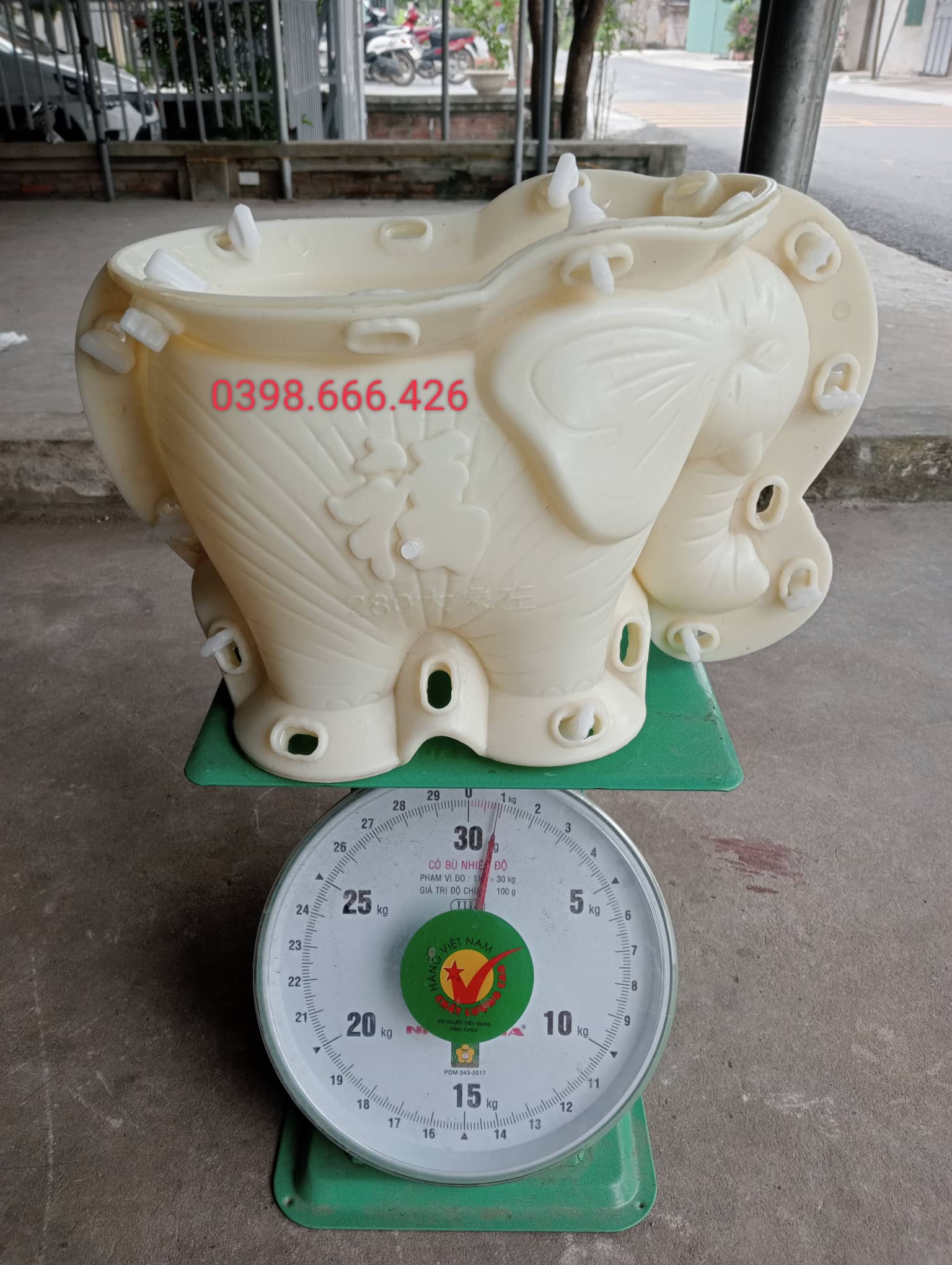 Khuôn đúc chậu hình con voi nhỏ nhựa ABS nguyên sinh cao cấp