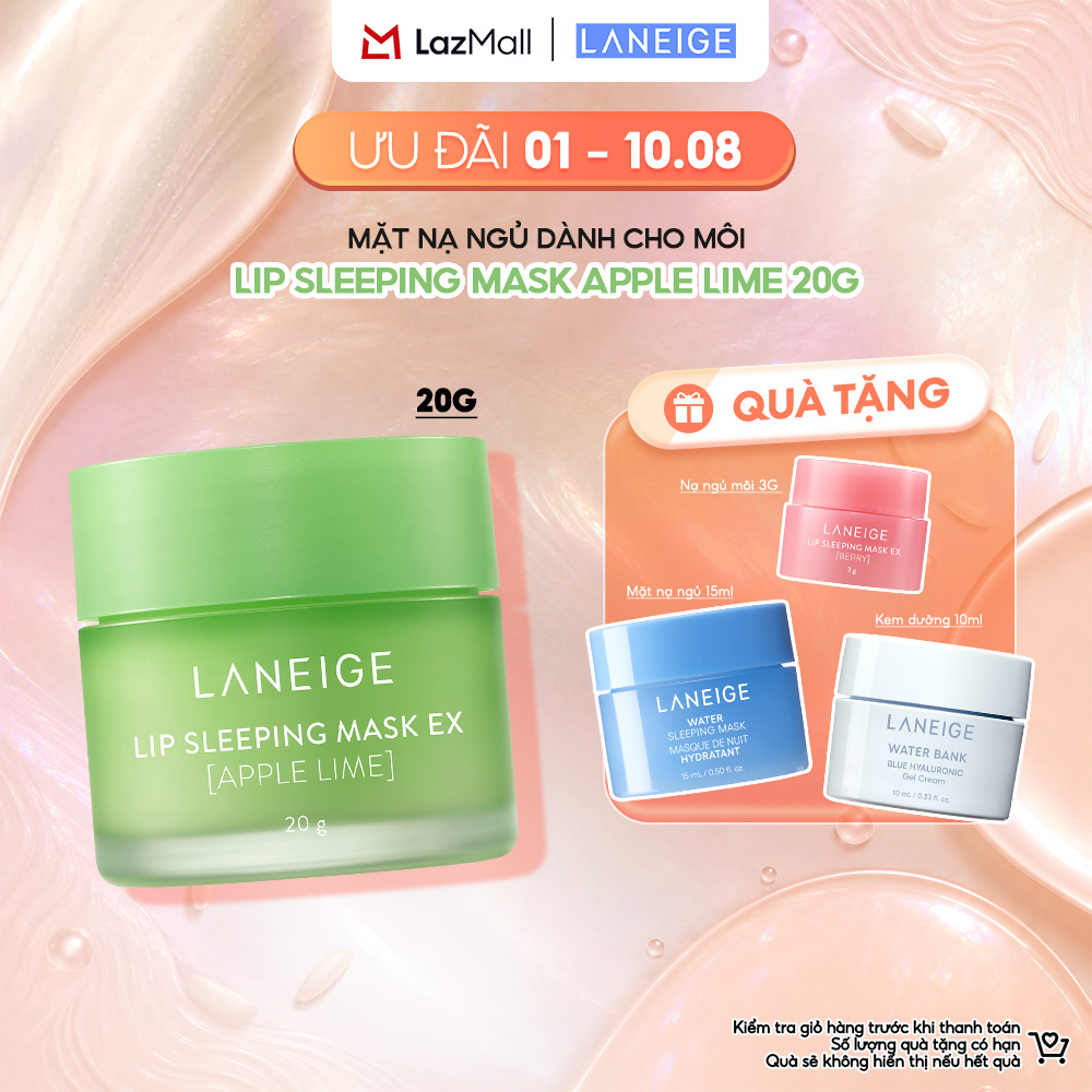 Mặt nạ ngủ cho môi hương táo Laneige Lip Sleeping Mask Apple Lime 20g