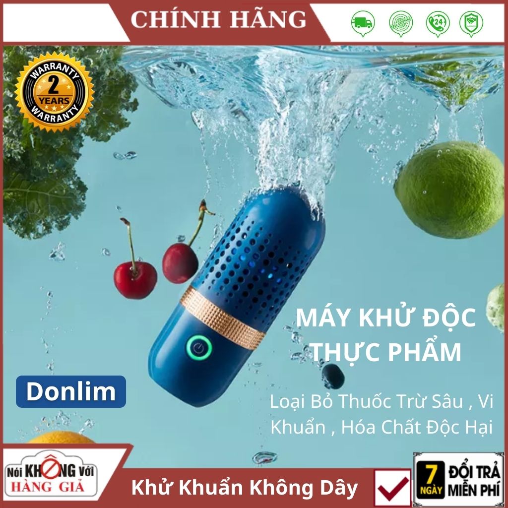 Máy khử trùng thực phẩm Donlim ,hoa quả, máy sục khử độc, tiệt trùng loại bỏ chất bảo quản thuốc trừ sâu, máy rửa hoa quả
