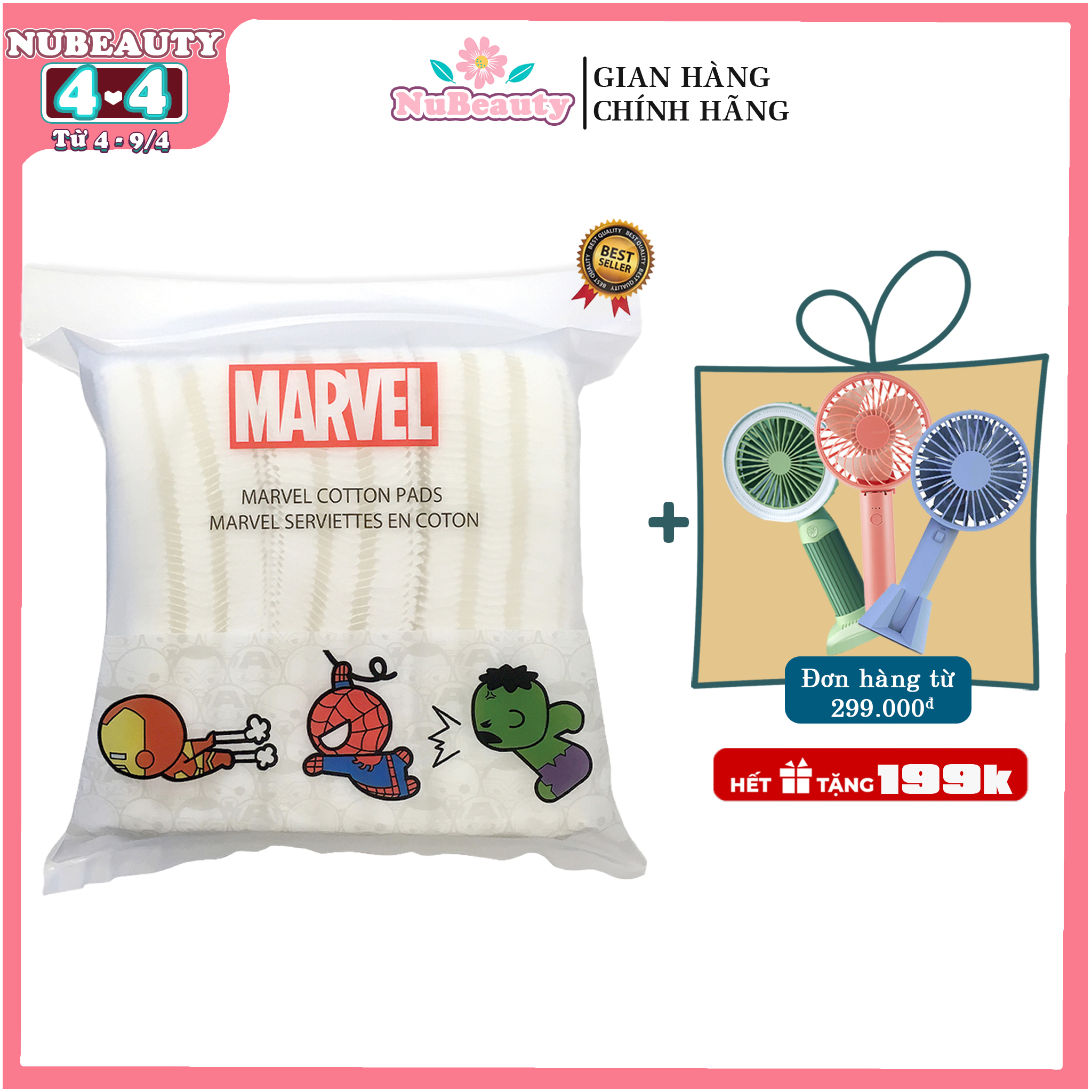 🌺 chính hãng 🌺 bông tẩy trang miniso phiên bản "marvel" 🌺 free ship toàn quốc 🌺