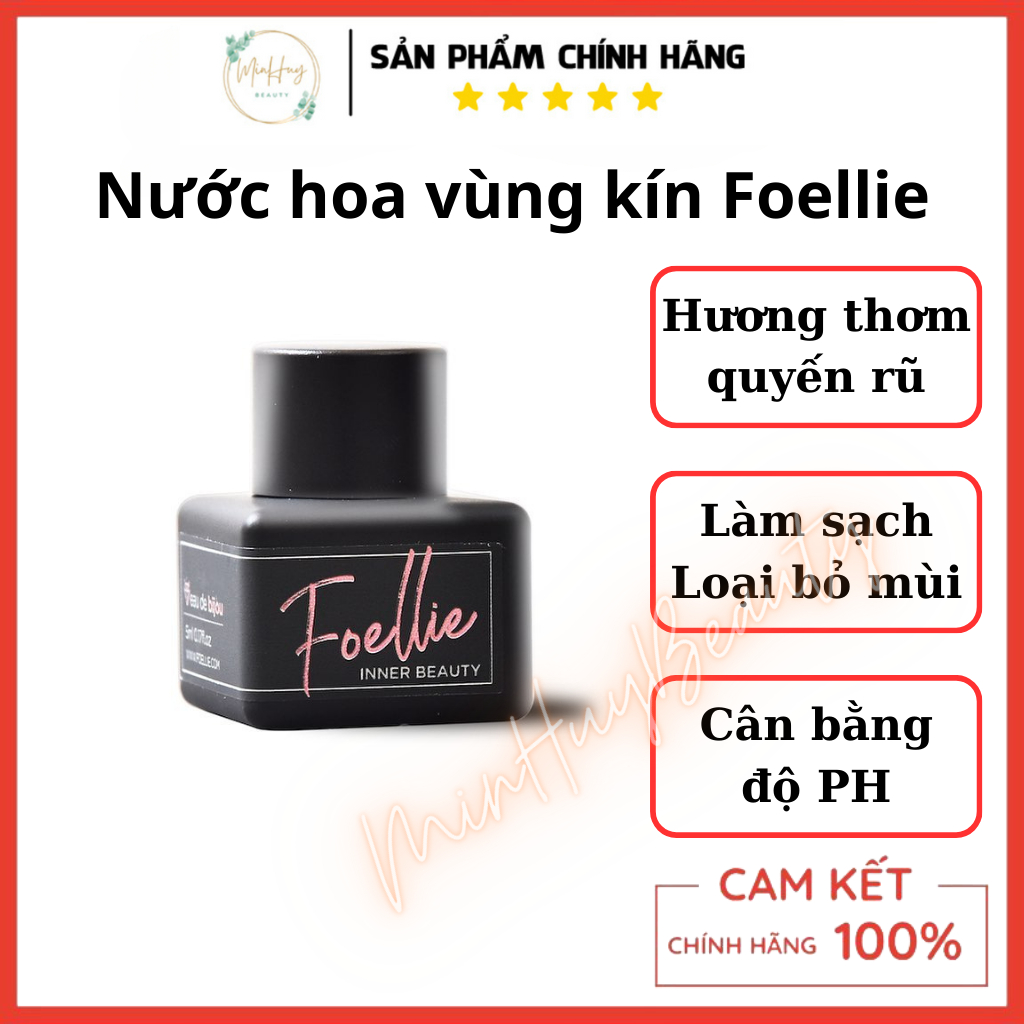 Nước hoa vùng kín quyến rũ Foellie đen 5ml, nước hoa bim vùng kín chính hãng cao cấp thơm lâu hương thơm quyến rũ từng centimet