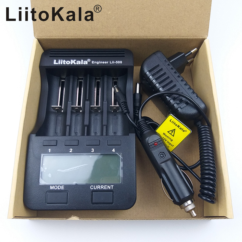 Bộ sạc và test pin đa năng liitokala lii-500 cho pin aa aaa 18650 26650 14500 1.2v 3.2v 3.6v