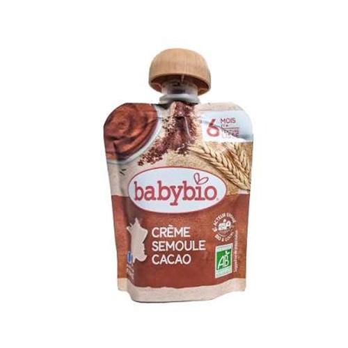 Váng sữa hữu cơ cho bé vị cacao Babybio 85g