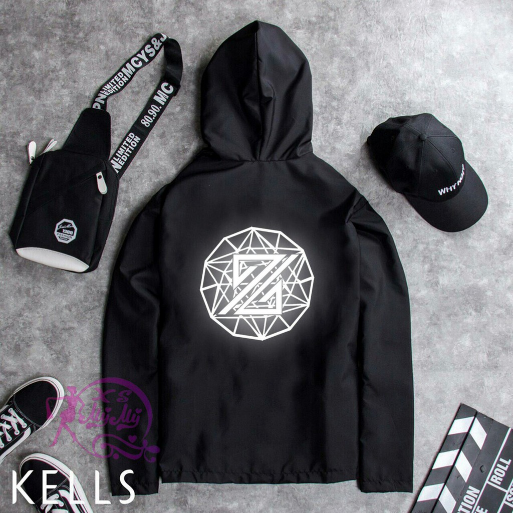 [HCM][S04] Áo khoác gió 2 lớp cao cấp phản quang đa diện bao chất đẹp-A254-Áo khoác nam nữ cặp đôi unisex Áo khoát gió dù 2 lớp chống nắng