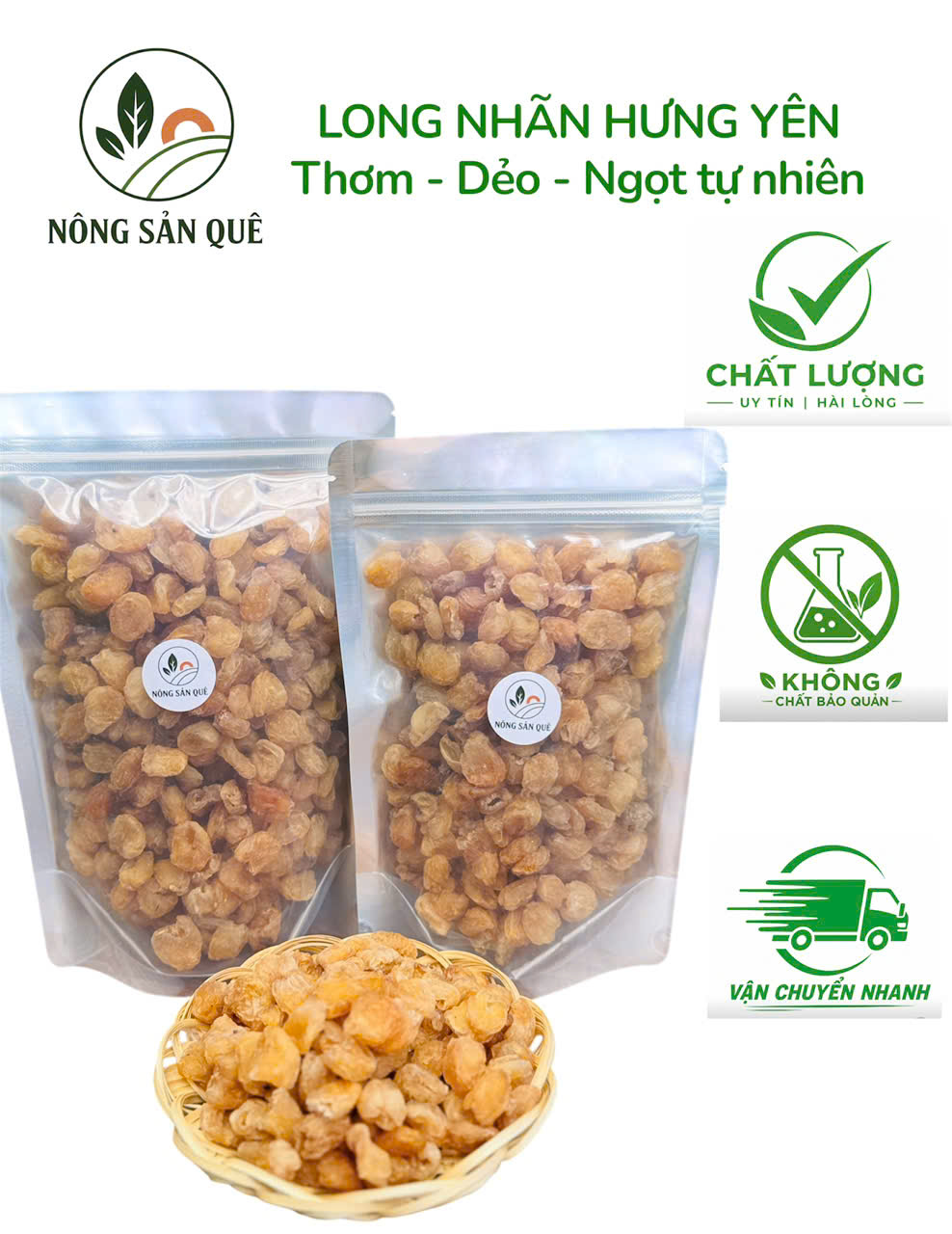 [ ẢNH THẬT ] Long Nhãn HƯNG YÊN 500gr Thơm Dẻo, Ăn Vặt Pha Trà Đều Được