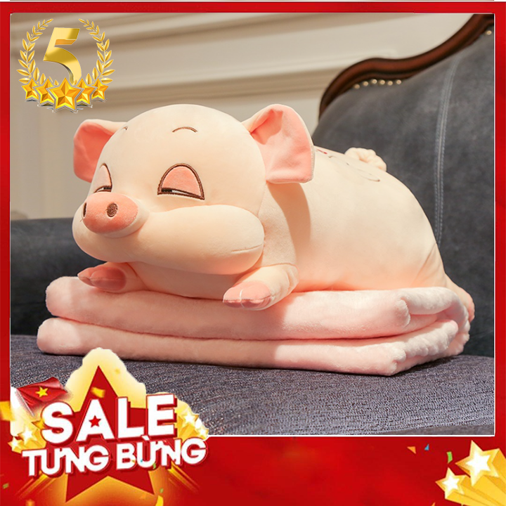 Bộ chăn gối văn phòng hình thú 3 trong 1, chăn mền ngủ văn phòng, chăn gối ngủ 3 trong 1