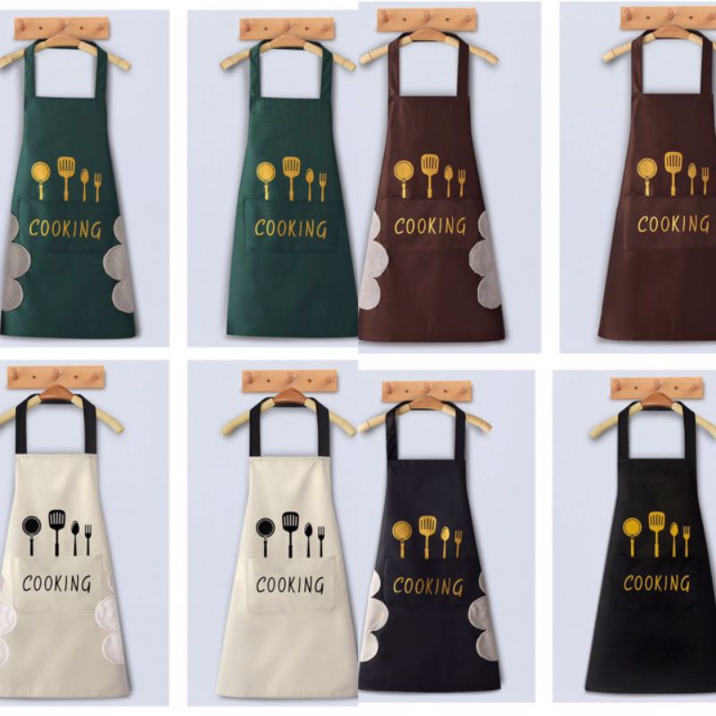 Tạp dề chống thấm chống bám bẩn, tạp dề nhà bếp, tạp dề chống thấm kèm lâu tay