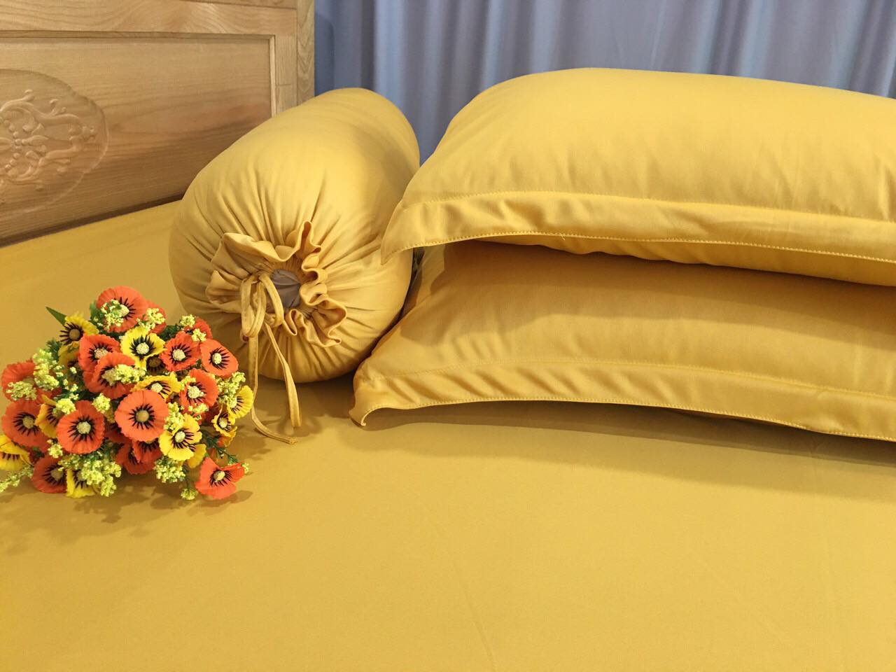 Bộ ga giường - drap thun hàn size 1m8*2m nệm 20-27cm