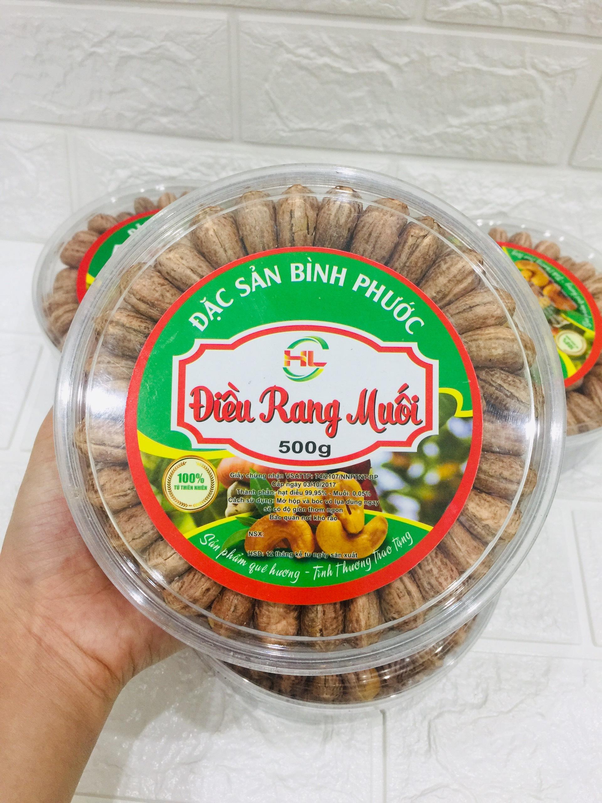 Hộp 500gr Điều A CỒ Rang muối- LOẠI THƯỢNG HẠNG-Đặc Sản Bình Phước NOLA FOOD ( giòn, béo thơm ngon, không độn hàng hư lép, không chất bảo quản, được sấy tự nhiên, không chất phụ gia, đồ ăn vặt ngon)