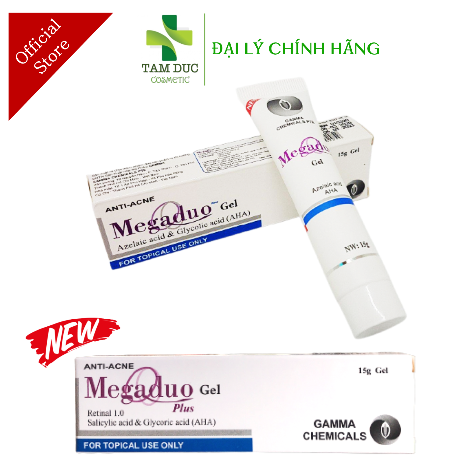 ✅ Gel giảm mụn, thâm Megaduo Gel Megaduo Plus