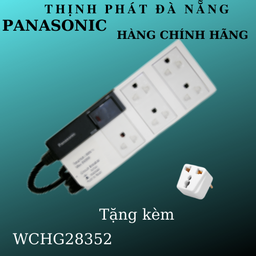 Ổ CẮM CÓ DÂY 3 LỖ PANASONIC WCHG 24332W-G TẶNG KÈM 1 PHÍCH CHIA