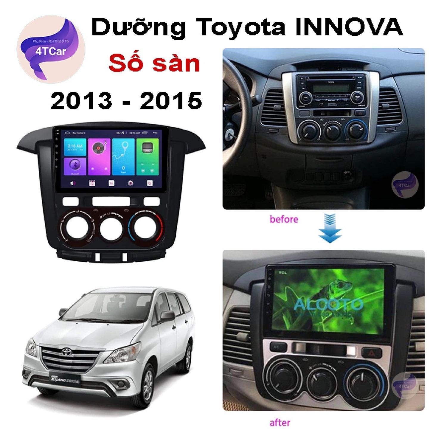Mặt dưỡng toyota innova 2013-2015 số sàn