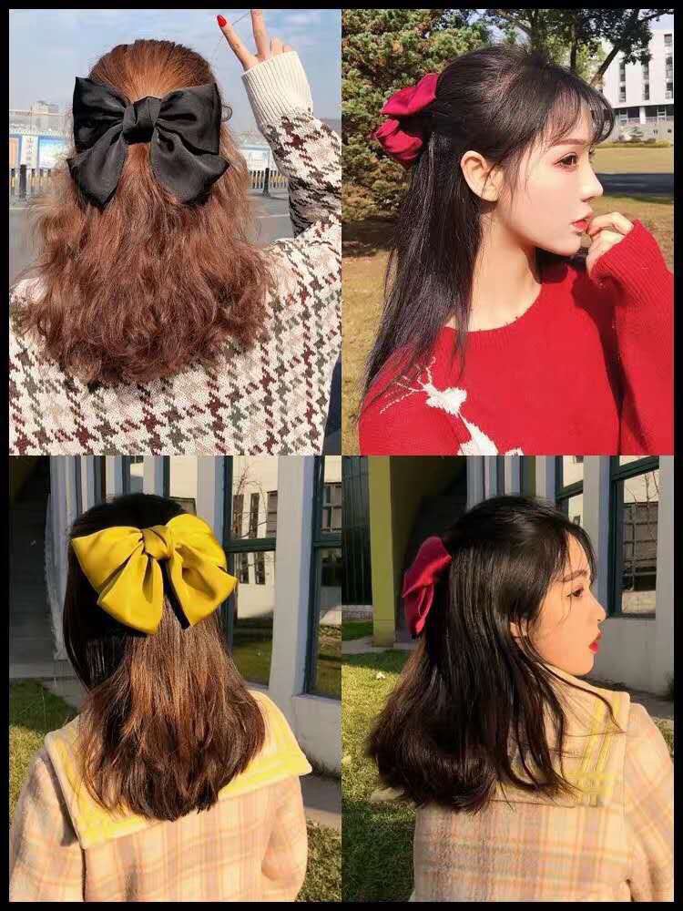 [FREESHIP + HOÀN TIỀN 50K] Kẹp Tóc Nơ Bướm Vải Lụa Satin Xinh Xắn Dành Cho Nữ Hot Trend 2021 - Phụ Kiện OHaLa PKHN0009A