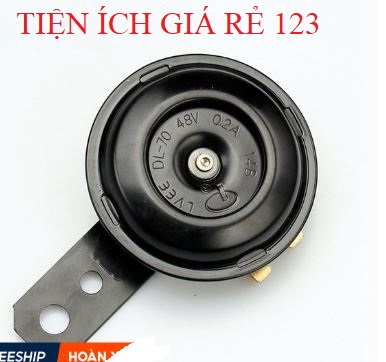 CÒI XE MÁY ĐIỆN 48V KÊU TO RÕ TIẾNG MÀU ĐEN CÒI SĂT