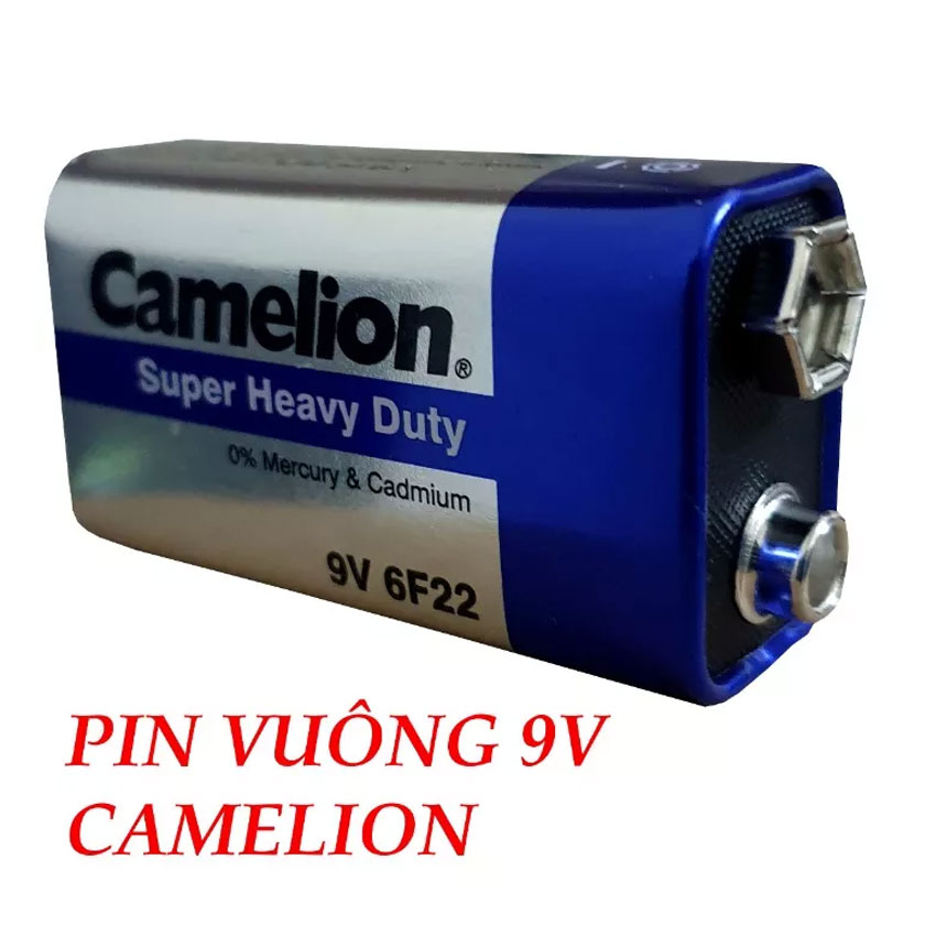 Pin camelion 9v 6f22 - pin vuông 9v xanh - chính hãng