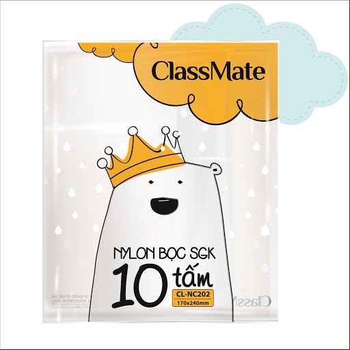 Bọc vở kẻ ô ly, sách giáo khoa class mate cl101