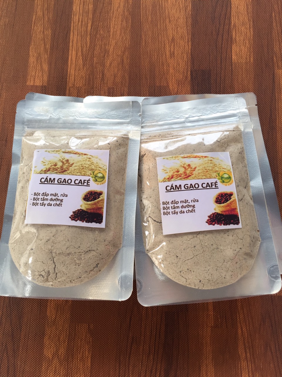 [Sale] Combo 5 Cám gạo Cà phê ( bột), đắp mặt, rửa, tẩy da chết, làm đẹp ... túi 100g