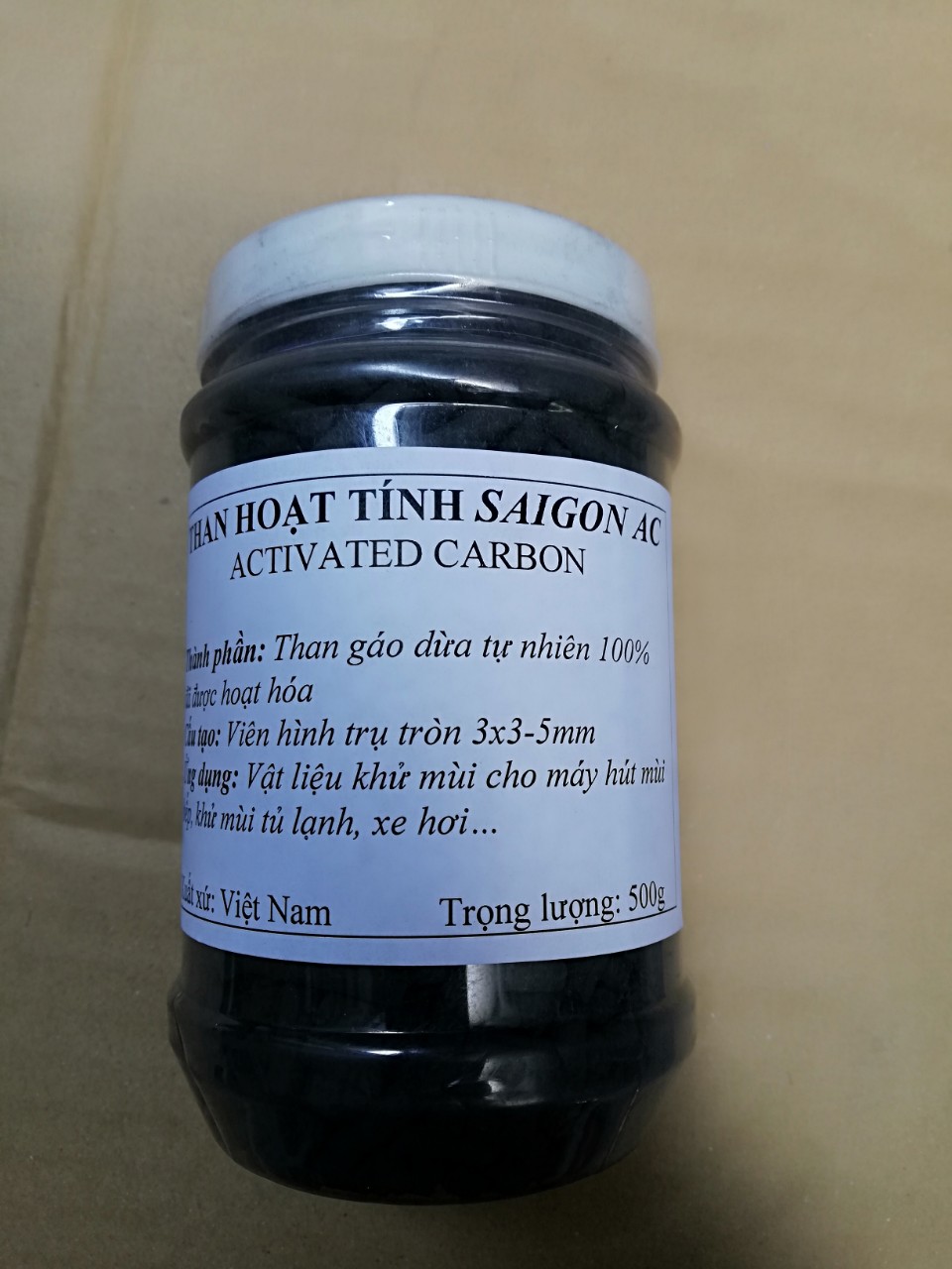 Than hoạt tính máy hút mùi hộp 500g
