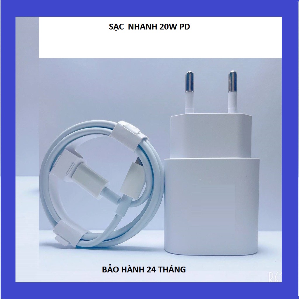 Bộ củ cáp sạc nhanh pd 20w usb-c to