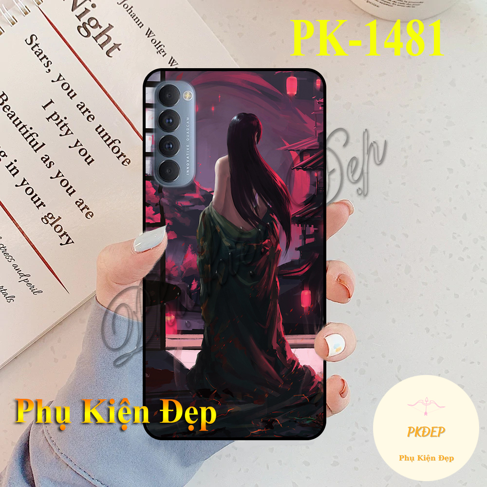 Ốp lưng Oppo Reno 4 Pro - Ốp dẻo đen in hình Samurai X