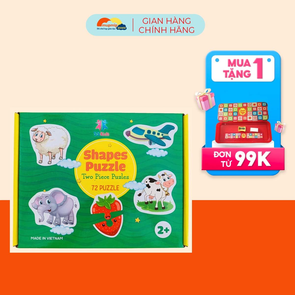 Bộ đồ chơi ghép hình tư duy 72 PUZZLE, ghép hình hai mảnh học chữ cái, chữ số giúp bé nhận biết làm quen Tiếng Anh