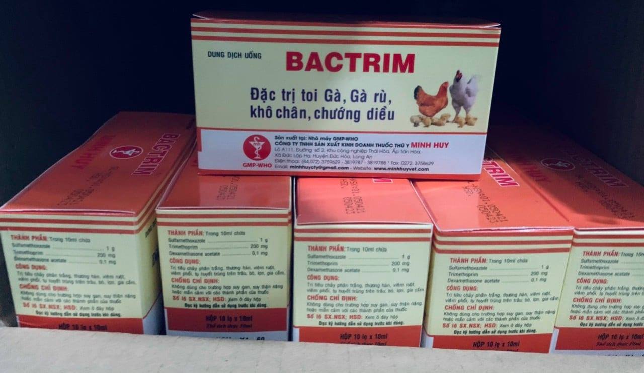 Bactrim gà rù, gà toi 1 hộp 10 lọ
