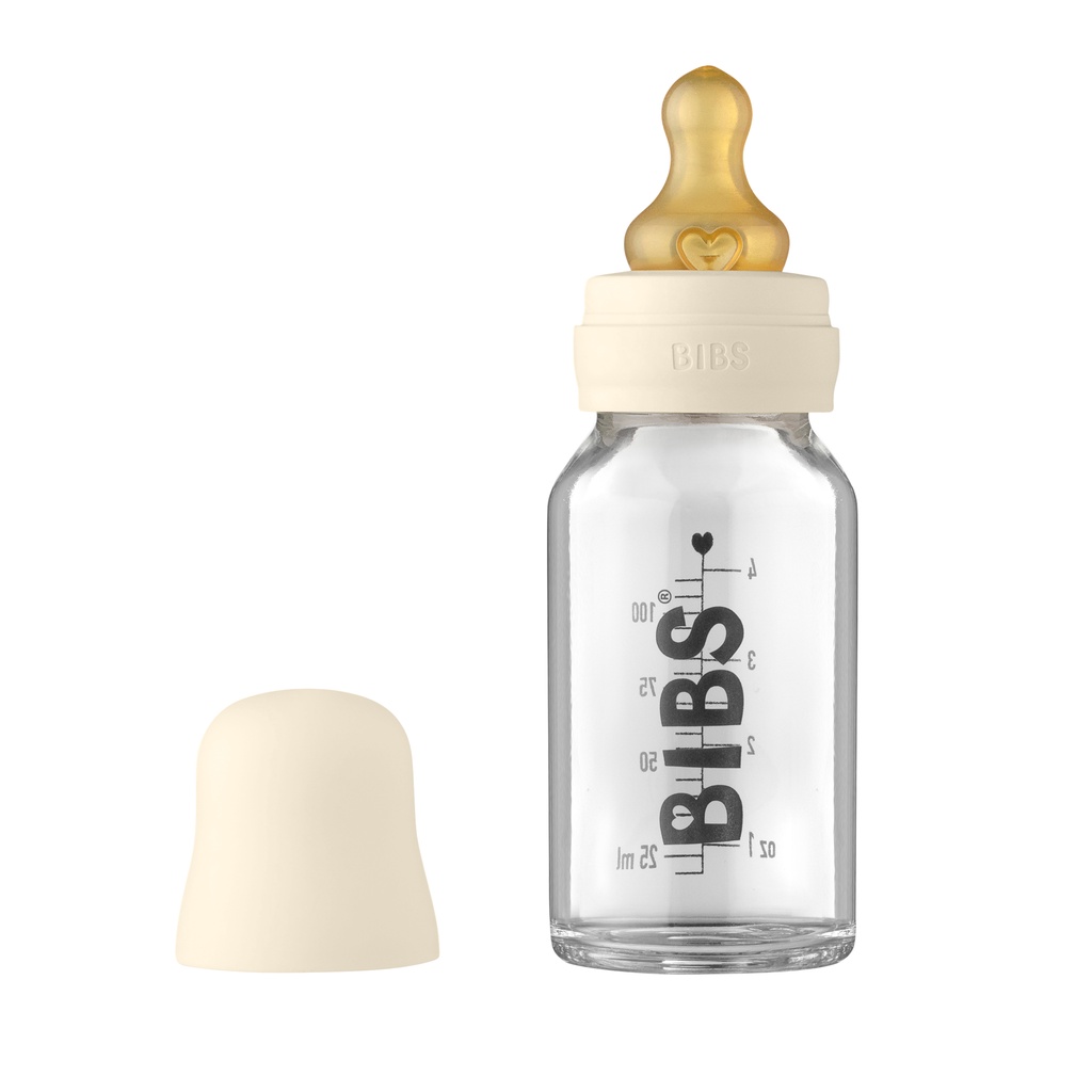 Set Bình Sữa Cho Bé BIBS Chính Hãng Chất Liệu Thủy Tinh Dung Tích 110ml/225ml