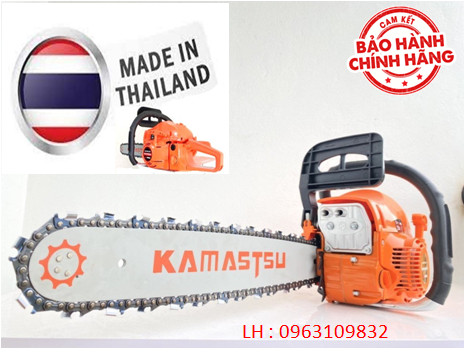 Máy cưa xích chạy xăng Kamastsu nhật bản KM68  dùng cho thợ chuyên nghiệp ,cắt cây khai thác ,xẻ gỗ ,thợ làm vườn